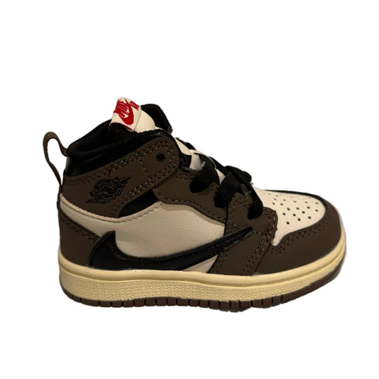 Classic Mocha Hi-Top Kids Sneaker