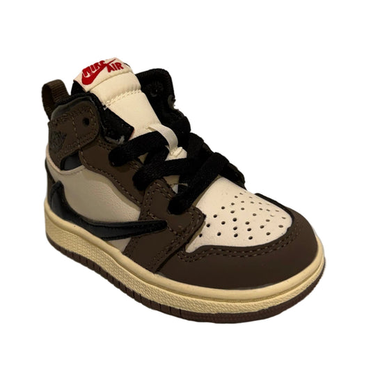 Classic Mocha Hi-Top Kids Sneaker